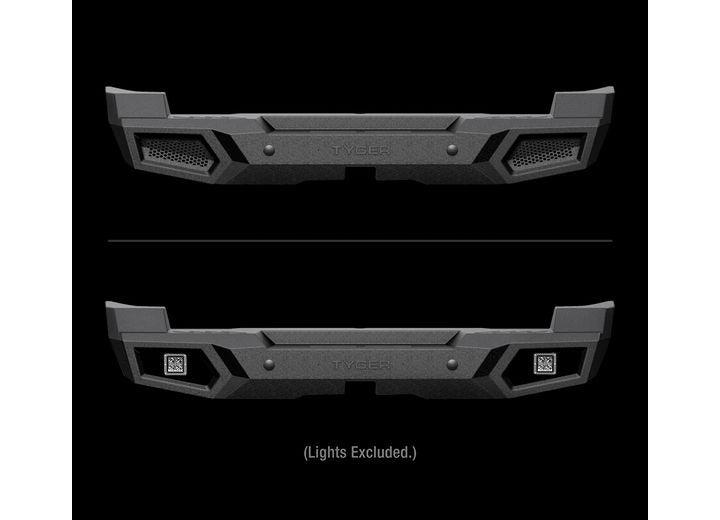 Textured Black Rear Bumper Kit for 2007-2014 Toyota FJ Cruiser