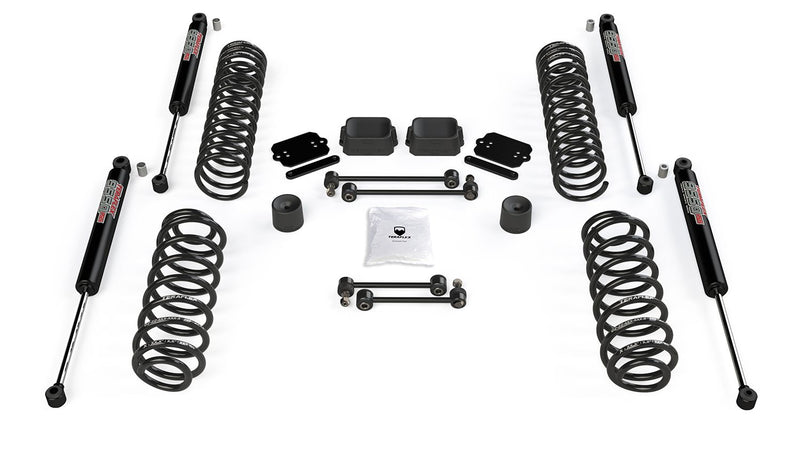 JL 4dr: 2.5" Coil Spring Base Lift Kit & 9550 VSS Twin-Tube Shocks