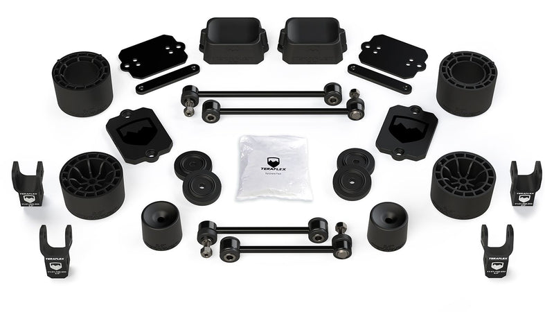 JL 4dr Sport/Sahara: 2.5" Performance Spacer Lift Kit & Shock Extensions