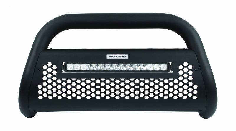 RC2 LR20 DEFENSA + BRACKETS+BARRA DE LUZ 20 CHEVROLET SILVERADO 1500 16-18 NEGRO TEXTURIZADO