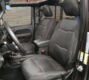 JUEGO DE FUNDAS DE NEOPRENO PARA ASIENTO DELANTERO Y TRASERO PARA JEEP WRANGLER UNLIMITED JL DE 4 PUERTAS ( 18-20 )
