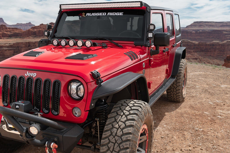 CANTONERAS DELANTERA Y TRASERA DE TUBO DE ACERO PARA JEEP WRANGLER ( 07-18)