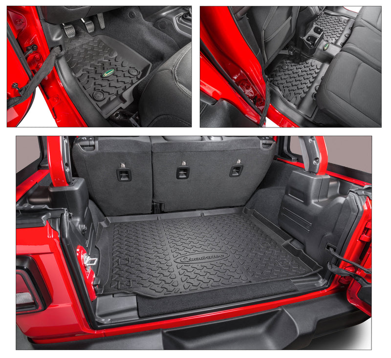 KIT DE TAPETES PARA TODO CLIMA PARA JEEP WRANGLER JL UNLIMITED 18-21