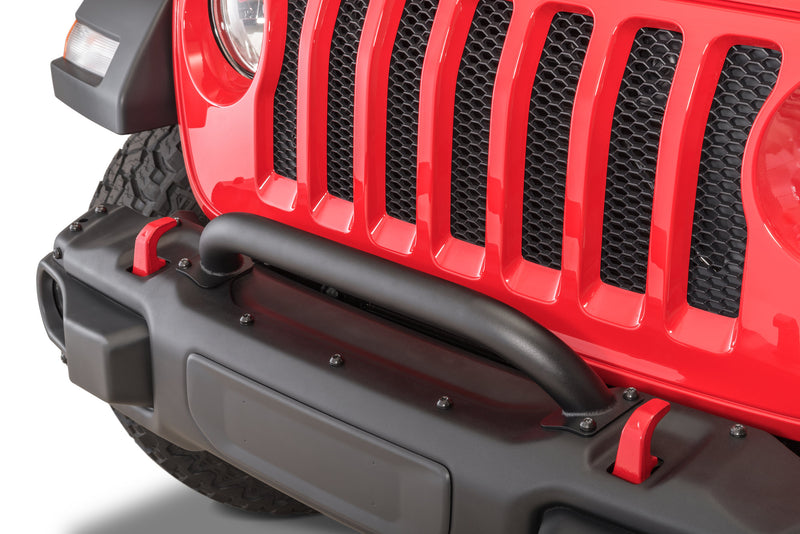 PROTECTOR DE REJILLA Y CABRESTANTE PARA JEEP WRANGLER JL ILIMITADO Y GLADIADOR JT 18-21 CON PARACHOQUES DE ACERO DE FABRICA