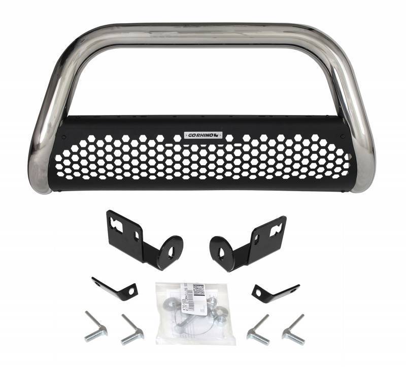 RC2 NEGRO INOXIDABLE + BRACKETS NISSAN NP300  NP300 FRONTIER 16-20