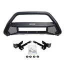 RC4 LR SKID PLATE NEGRO TEXTURIZADO CHEVROLET SILVERADO / GMC SIERRA 1500 16-18 (DEFENSA+BRACKETS+LUZ)