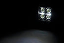 LUCES LED CREE CUADRADAS DE 2 PULGADAS - (PAR | SERIE NEGRA CON DRL BLANCO FRÍO)