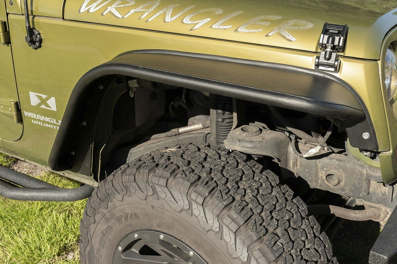 CANTONERAS DELANTERA Y TRASERA DE TUBO DE ACERO PARA JEEP WRANGLER ( 07-18)