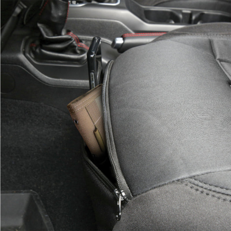 JUEGO DE FUNDAS DE NEOPRENO PARA ASIENTO DELANTERO Y TRASERO PARA JEEP WRANGLER UNLIMITED JL DE 4 PUERTAS ( 18-20 )