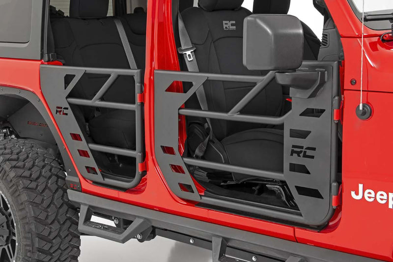 PUERTAS DE TUBO DE ACERO DELANTERAS Y TRASERAS PARA JEEP WRANGLER JL UNLIMITED Y GLADIADOR JT 18-21