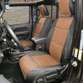 JUEGO DE FUNDAS DE NEOPRENO PARA ASIENTO DELANTERO Y TRASERO PARA JEEP WRANGLER UNLIMITED JL DE 4 PUERTAS ( 18-20 )