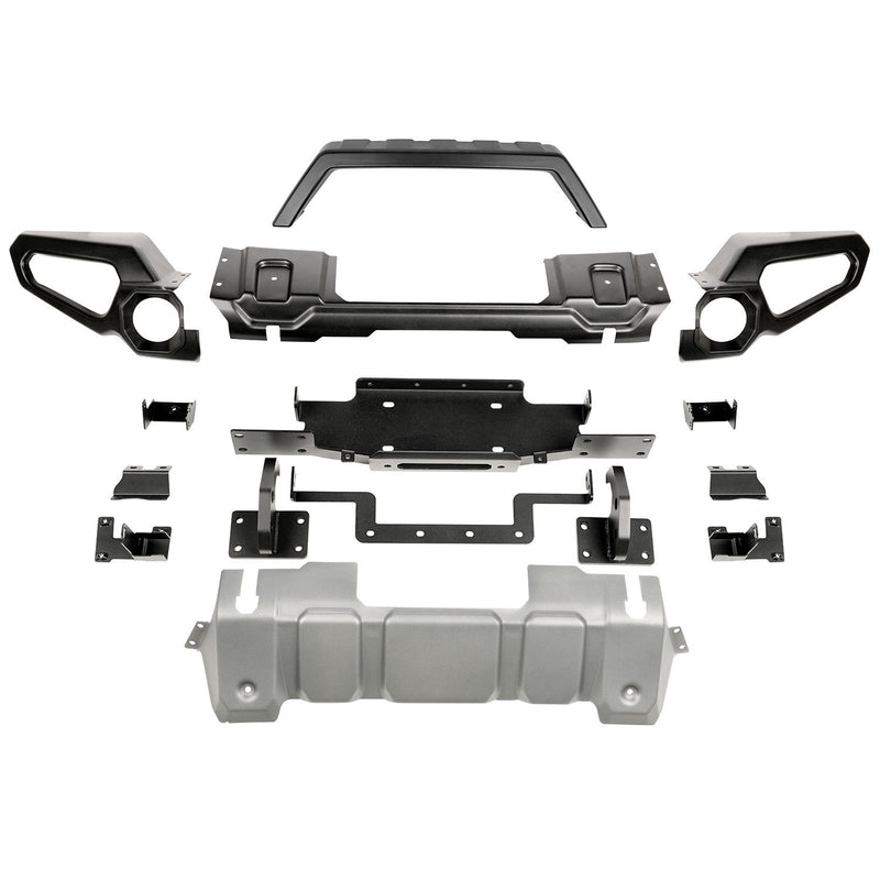 DEFENSA DELANTERA VENATOR SIN PROTECTOR DE REJILLA PARA JEEP WRANGLER JL Y GLADIATOR JT  18-21