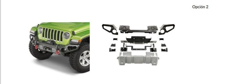 Parachoques delantero Rugged  Ridge Venator Full Width without  Grille Guard for 18-23 Jeep  Wrangler JL & Gladiator  JT11549.42 Ancho completo sin  protector de rejilla para Jeep  Wrangler JL y Gladiator JT 18-23