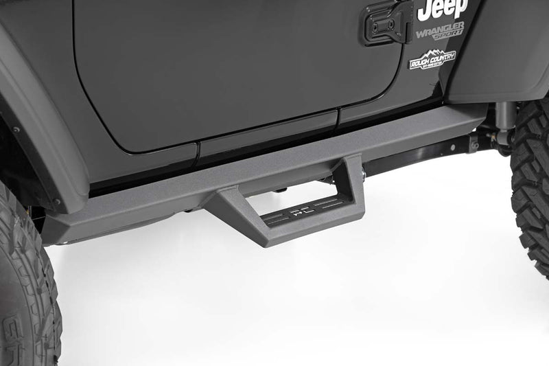 ESTRIBOS CONTOURED DROP STEPS | 2 DOOR | JEEP WRANGLER JL 4WD (2018-2023)