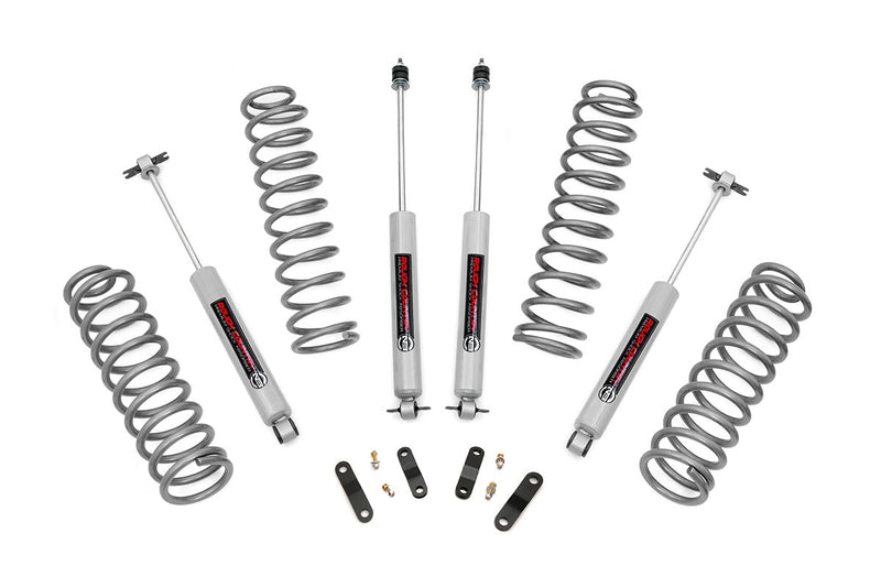 Kit de elevación de 2,5 pulgadas Jeep Wrangler JK 4 puertas 2WD/4WD (2007-2018) | Rough Contry